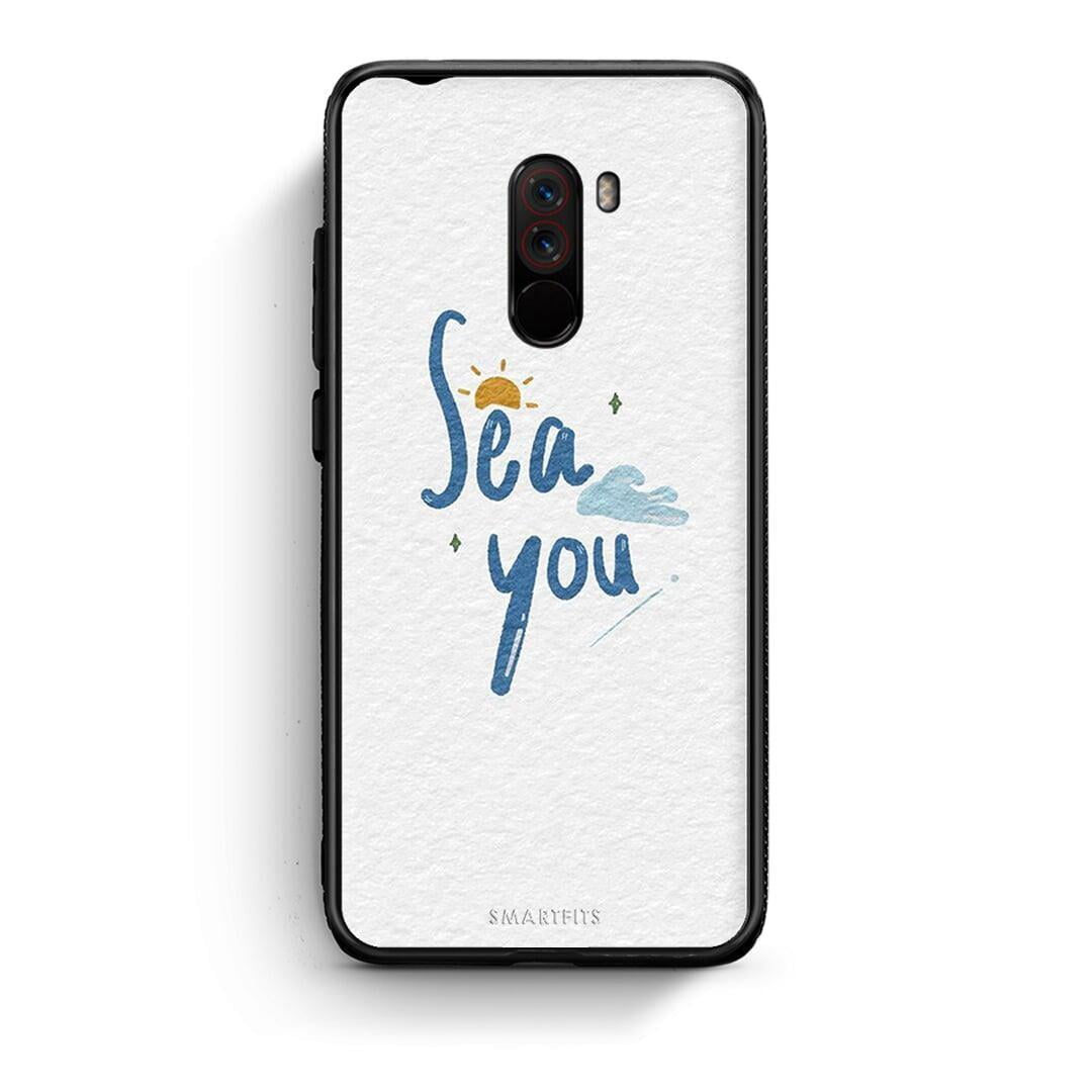 Xiaomi Pocophone F1 Sea You Θήκη από τη Smartfits με σχέδιο στο πίσω μέρος και μαύρο περίβλημα | Smartphone case with colorful back and black bezels by Smartfits