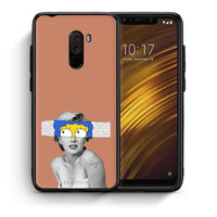 Thumbnail for Θήκη Xiaomi Pocophone F1 Sim Merilyn από τη Smartfits με σχέδιο στο πίσω μέρος και μαύρο περίβλημα | Xiaomi Pocophone F1 Sim Merilyn case with colorful back and black bezels