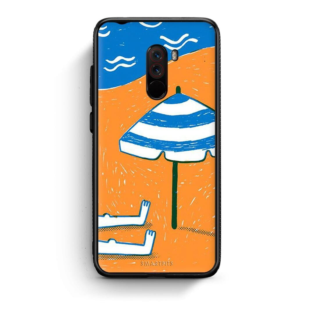 Xiaomi Pocophone F1 Summering Θήκη από τη Smartfits με σχέδιο στο πίσω μέρος και μαύρο περίβλημα | Smartphone case with colorful back and black bezels by Smartfits