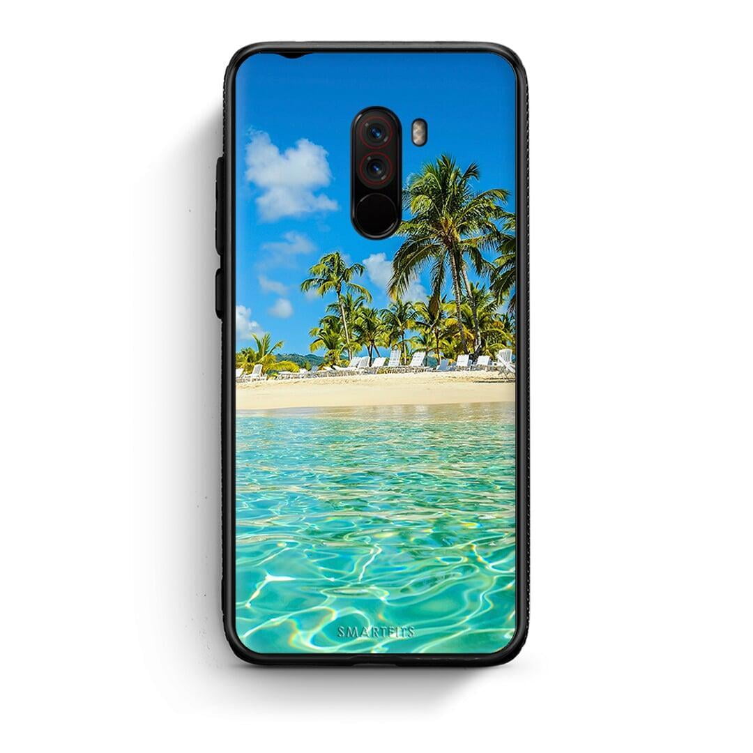 Xiaomi Pocophone F1 Tropical Vibes Θήκη από τη Smartfits με σχέδιο στο πίσω μέρος και μαύρο περίβλημα | Smartphone case with colorful back and black bezels by Smartfits