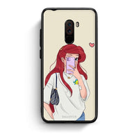 Thumbnail for Xiaomi Pocophone F1 Walking Mermaid Θήκη από τη Smartfits με σχέδιο στο πίσω μέρος και μαύρο περίβλημα | Smartphone case with colorful back and black bezels by Smartfits