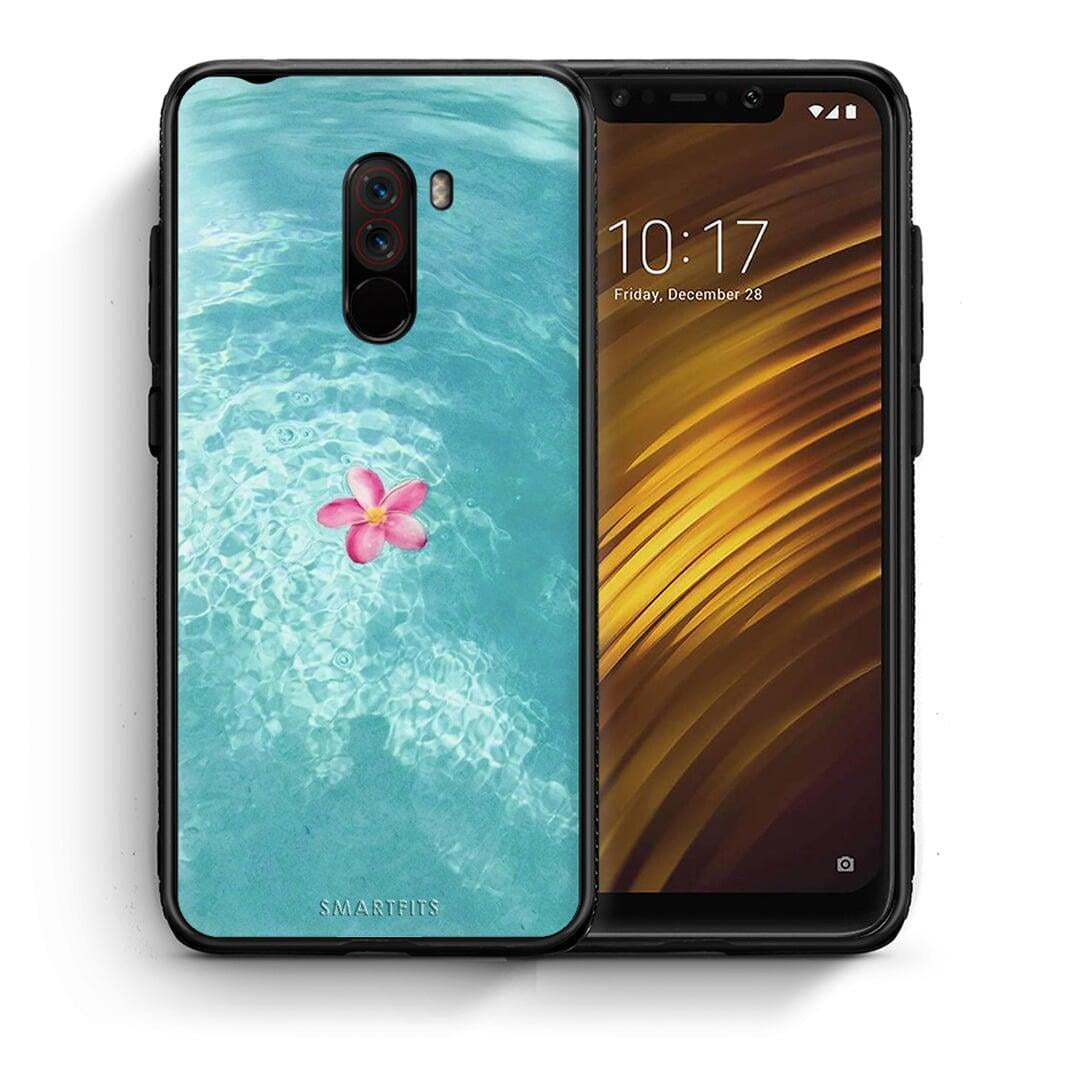 Θήκη Xiaomi Pocophone F1 Water Flower από τη Smartfits με σχέδιο στο πίσω μέρος και μαύρο περίβλημα | Xiaomi Pocophone F1 Water Flower case with colorful back and black bezels