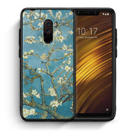 Thumbnail for Θήκη Xiaomi Pocophone F1 White Blossoms από τη Smartfits με σχέδιο στο πίσω μέρος και μαύρο περίβλημα | Xiaomi Pocophone F1 White Blossoms case with colorful back and black bezels