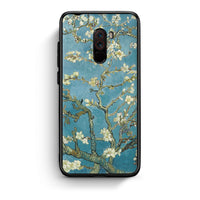Thumbnail for Xiaomi Pocophone F1 White Blossoms θήκη από τη Smartfits με σχέδιο στο πίσω μέρος και μαύρο περίβλημα | Smartphone case with colorful back and black bezels by Smartfits