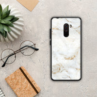 Thumbnail for White Gold Marble - Xiaomi Pocophone F1 case