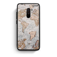 Thumbnail for Xiaomi Pocophone F1 World Map Θήκη από τη Smartfits με σχέδιο στο πίσω μέρος και μαύρο περίβλημα | Smartphone case with colorful back and black bezels by Smartfits