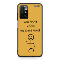 Thumbnail for Xiaomi Redmi 10 / Redmi Note 11 4G My Password Θήκη από τη Smartfits με σχέδιο στο πίσω μέρος και μαύρο περίβλημα | Smartphone case with colorful back and black bezels by Smartfits