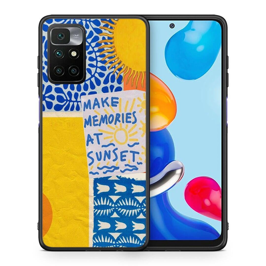 Θήκη Xiaomi Redmi 10 / Redmi Note 11 4G Sunset Memories από τη Smartfits με σχέδιο στο πίσω μέρος και μαύρο περίβλημα | Xiaomi Redmi 10 / Redmi Note 11 4G Sunset Memories case with colorful back and black bezels