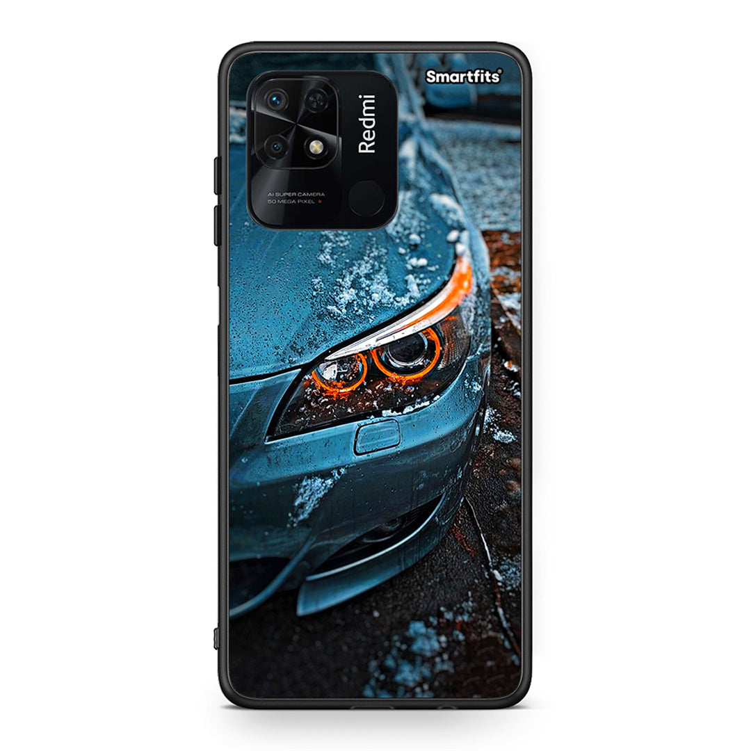 Xiaomi Redmi 10C Bmw E60 Θήκη από τη Smartfits με σχέδιο στο πίσω μέρος και μαύρο περίβλημα | Smartphone case with colorful back and black bezels by Smartfits