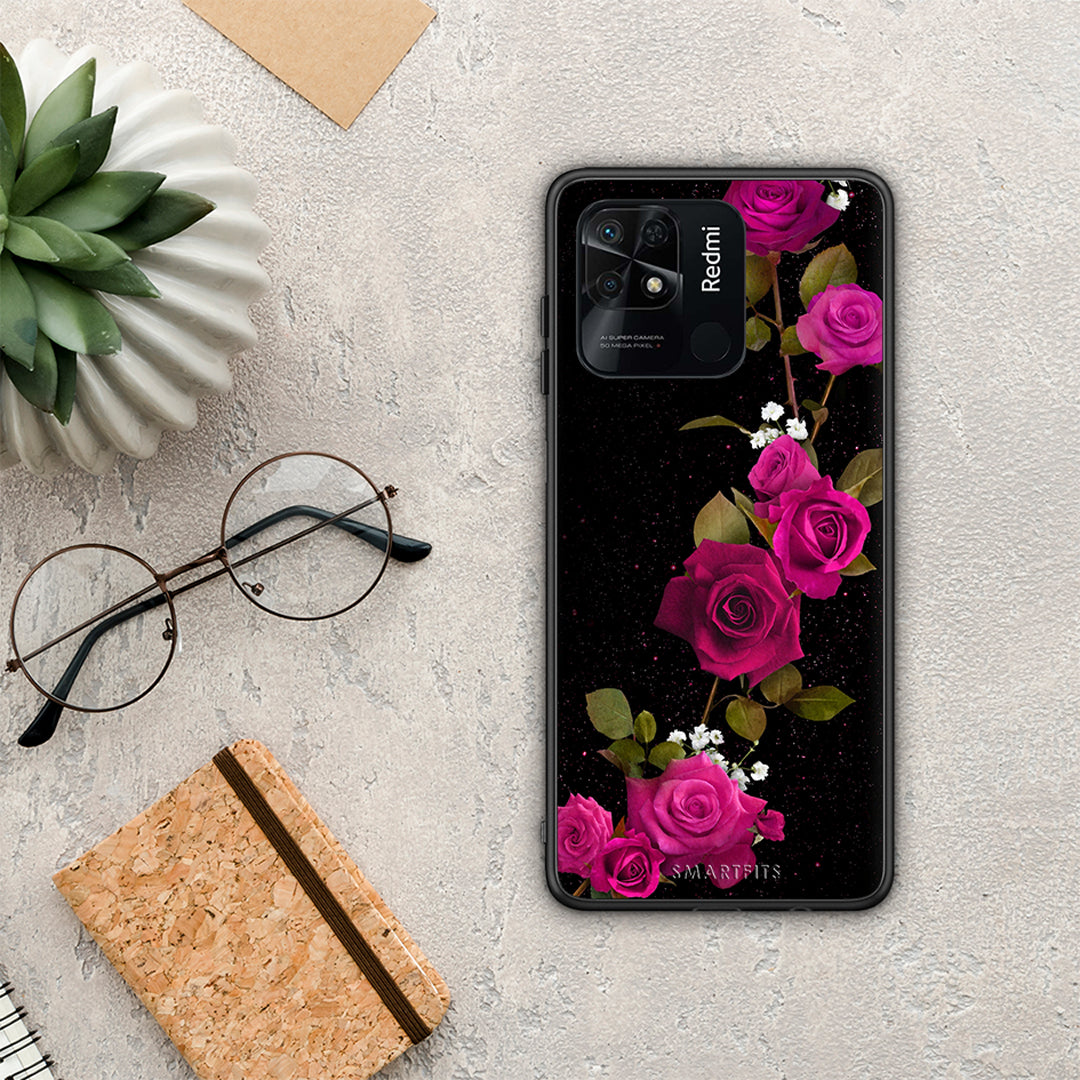 Flower Red Roses - Xiaomi Redmi 10c case