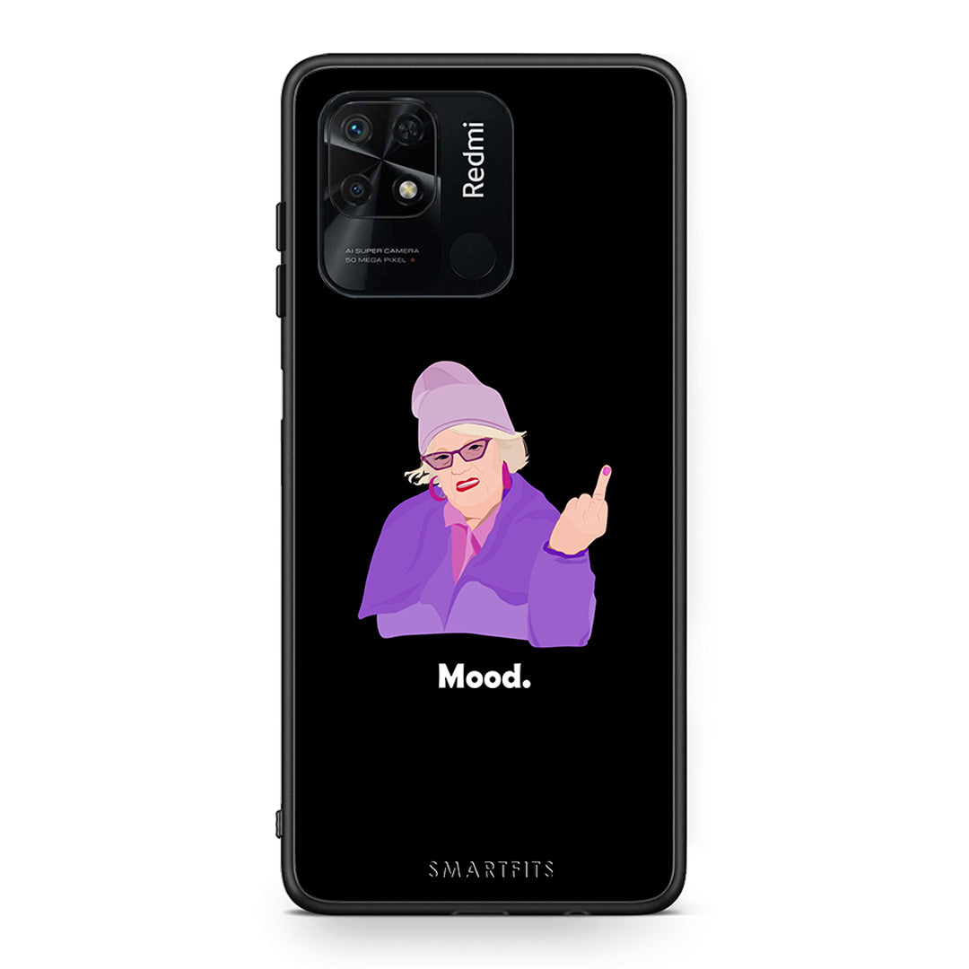 Xiaomi Redmi 10C Grandma Mood Black θήκη από τη Smartfits με σχέδιο στο πίσω μέρος και μαύρο περίβλημα | Smartphone case with colorful back and black bezels by Smartfits