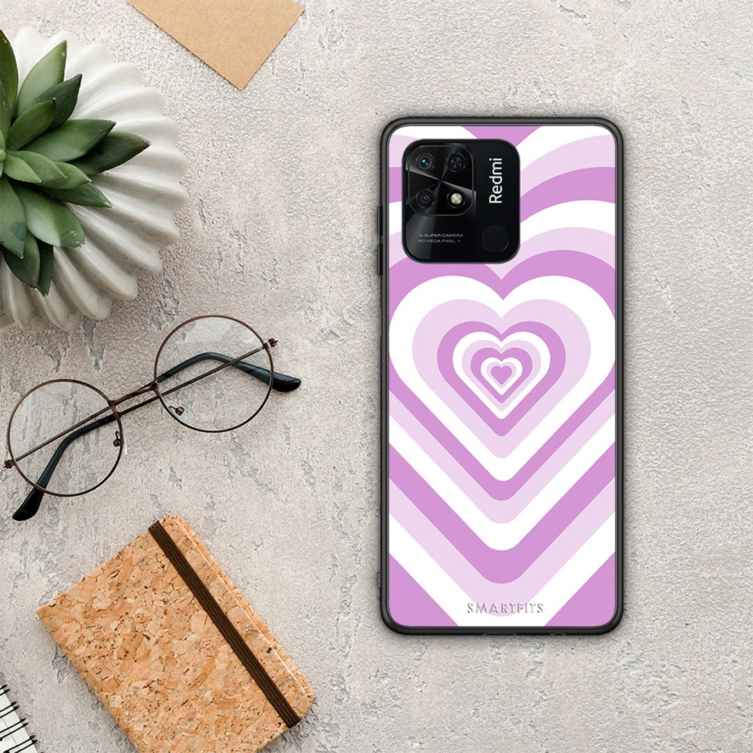 Lilac Hearts - Xiaomi Redmi 10C case