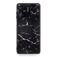 Thumbnail for 4 - Xiaomi Redmi 10C Black Rosegold Marble case, cover, bumper