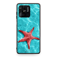 Thumbnail for Xiaomi Redmi 10C Red Starfish Θήκη από τη Smartfits με σχέδιο στο πίσω μέρος και μαύρο περίβλημα | Smartphone case with colorful back and black bezels by Smartfits