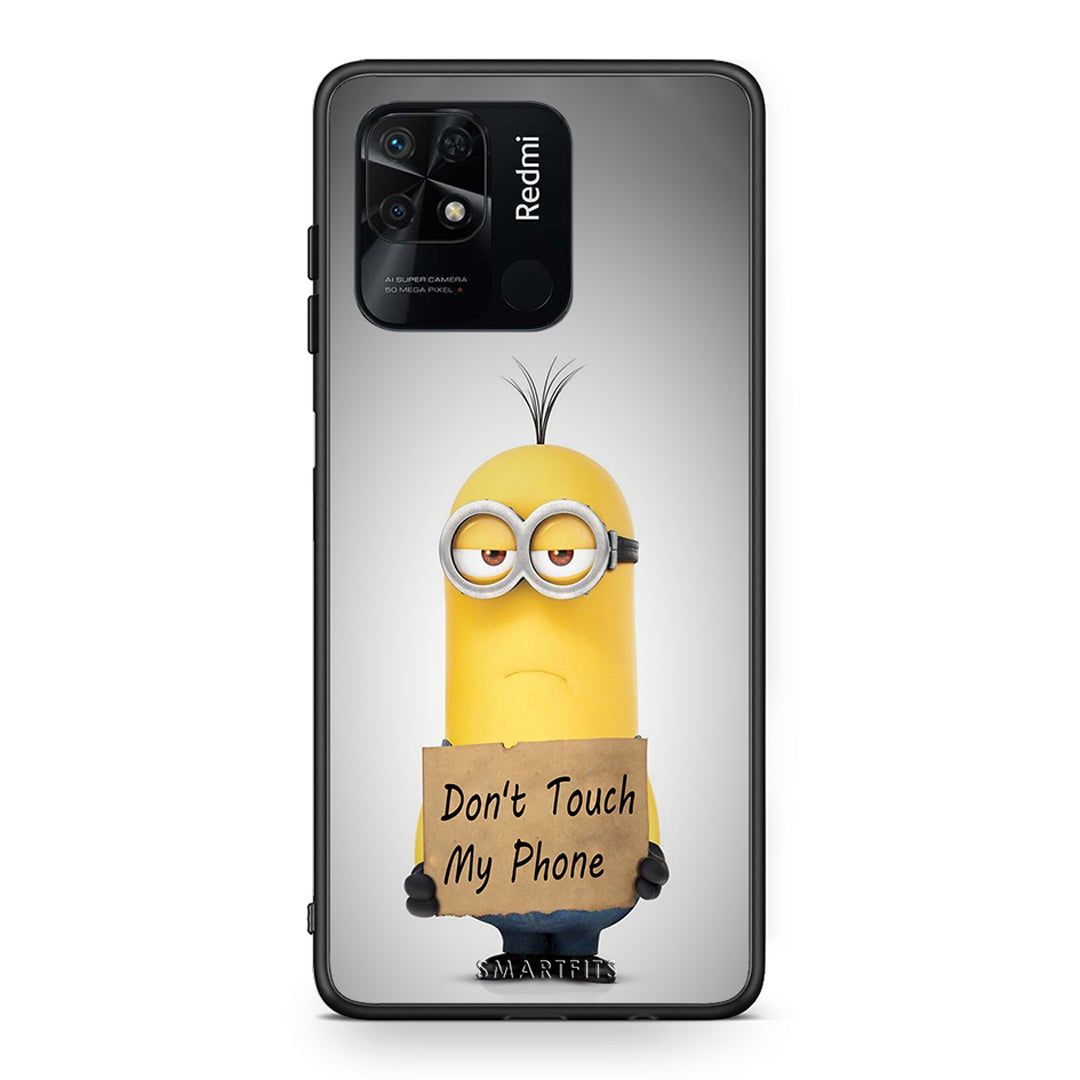 4 - Xiaomi Redmi 10C Minion Text case, cover, bumper