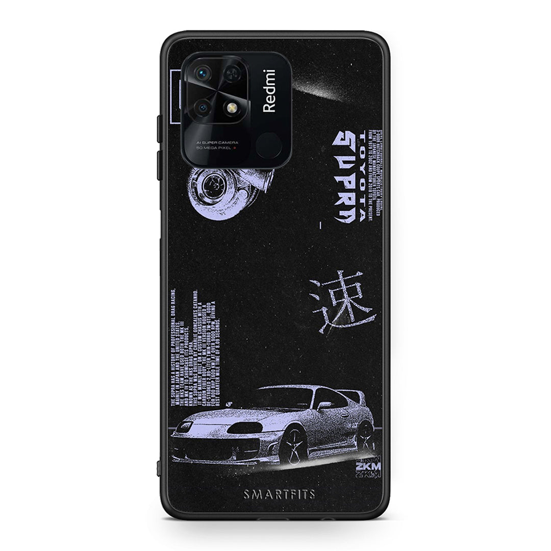 Xiaomi Redmi 10C Tokyo Drift Θήκη Αγίου Βαλεντίνου από τη Smartfits με σχέδιο στο πίσω μέρος και μαύρο περίβλημα | Smartphone case with colorful back and black bezels by Smartfits