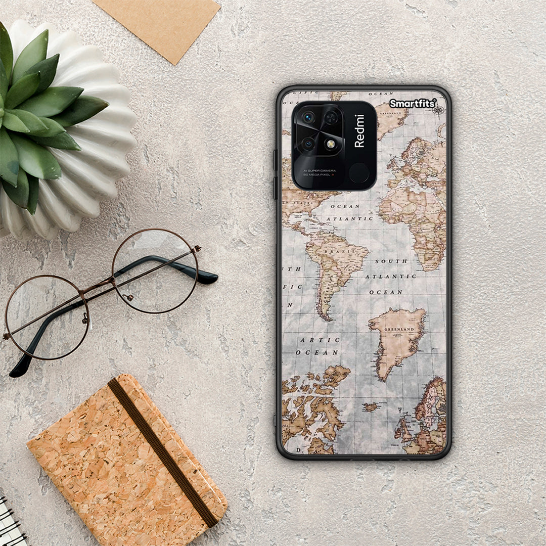 World Map - Xiaomi Redmi 10c case