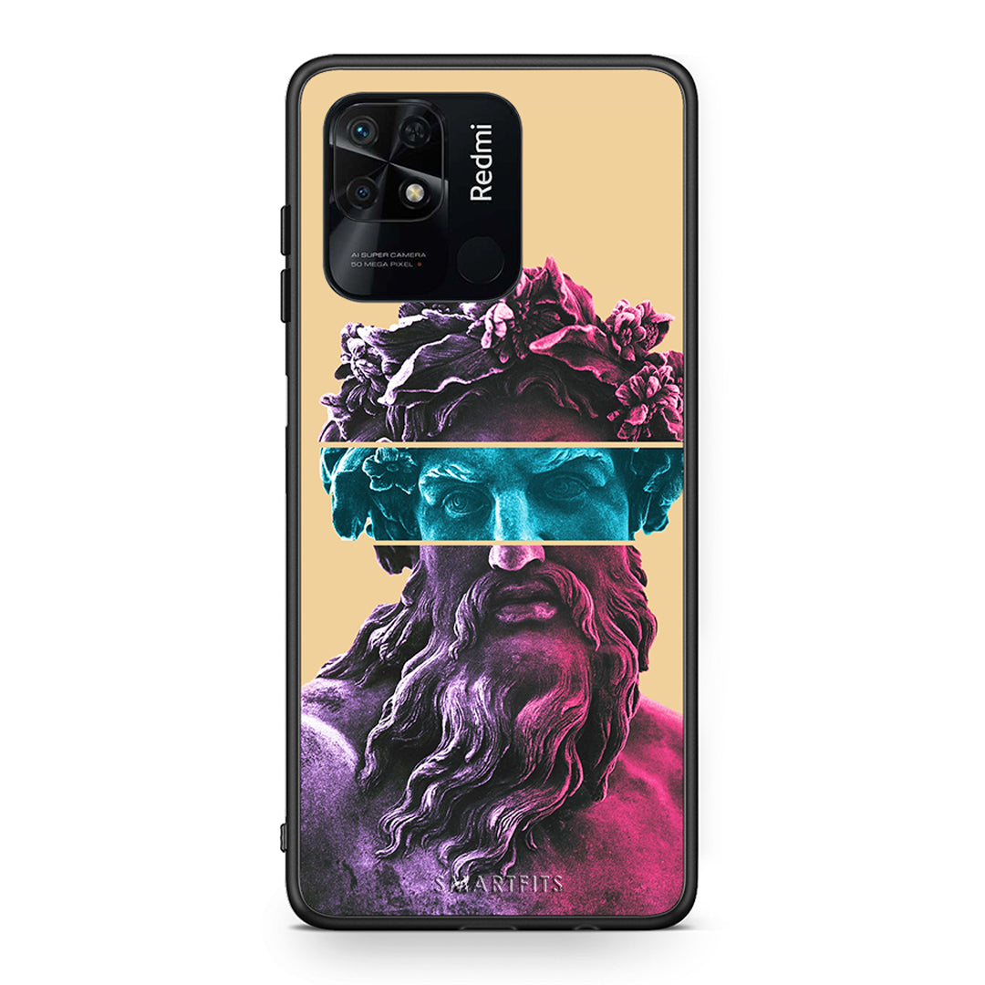 Xiaomi Redmi 10C Zeus Art Θήκη Αγίου Βαλεντίνου από τη Smartfits με σχέδιο στο πίσω μέρος και μαύρο περίβλημα | Smartphone case with colorful back and black bezels by Smartfits