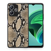 Thumbnail for Θήκη Xiaomi Redmi 12 5G Fashion Snake Animal από τη Smartfits με σχέδιο στο πίσω μέρος και μαύρο περίβλημα | Xiaomi Redmi 12 5G Fashion Snake Animal case with colorful back and black bezels