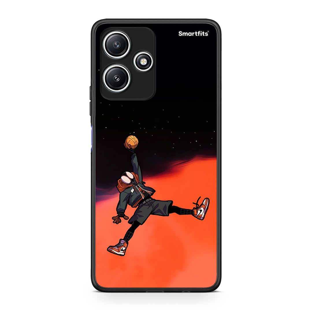 Xiaomi Redmi 12 5G Basketball Hero θήκη από τη Smartfits με σχέδιο στο πίσω μέρος και μαύρο περίβλημα | Smartphone case with colorful back and black bezels by Smartfits