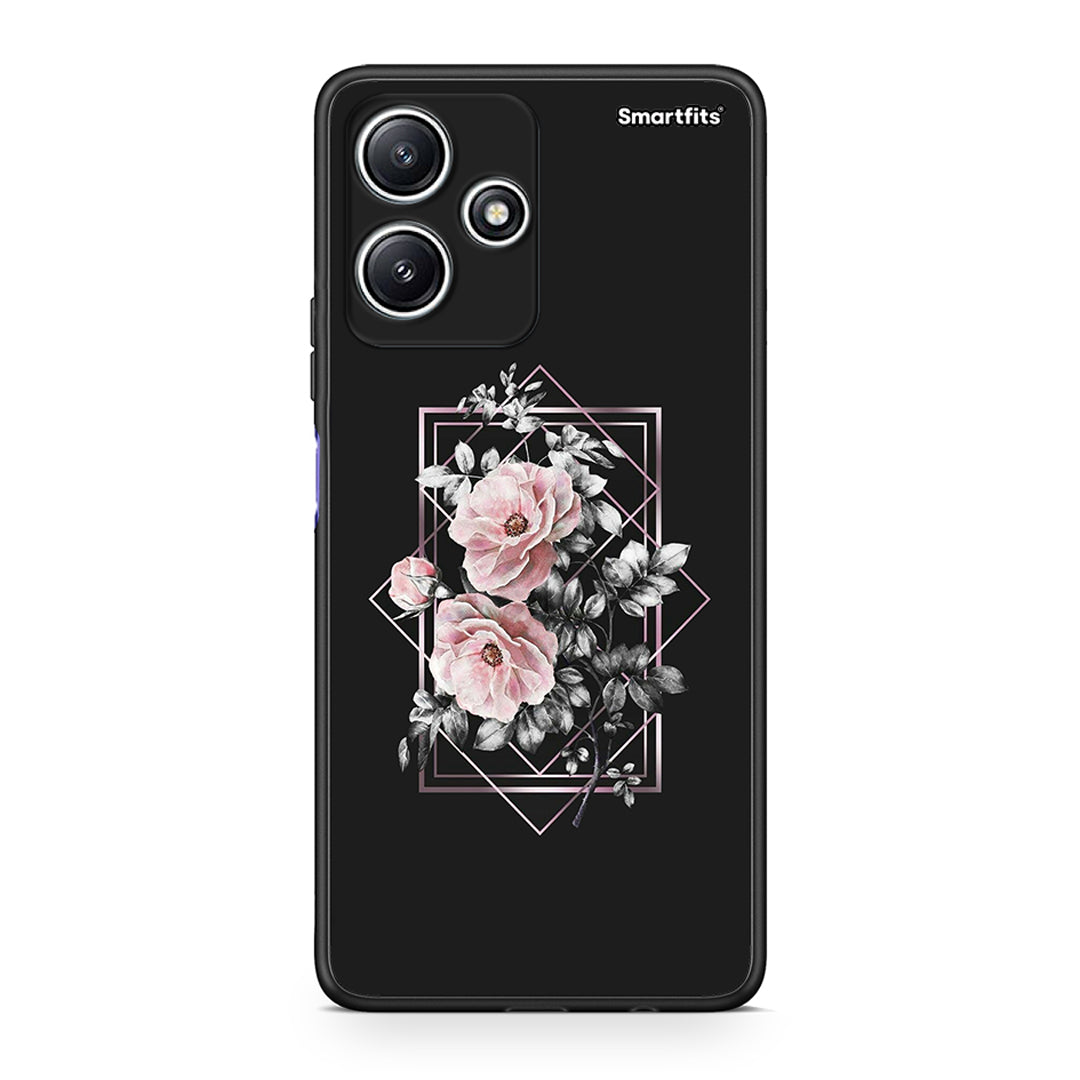 4 - Xiaomi Redmi 12 5G Frame Flower case, cover, bumper