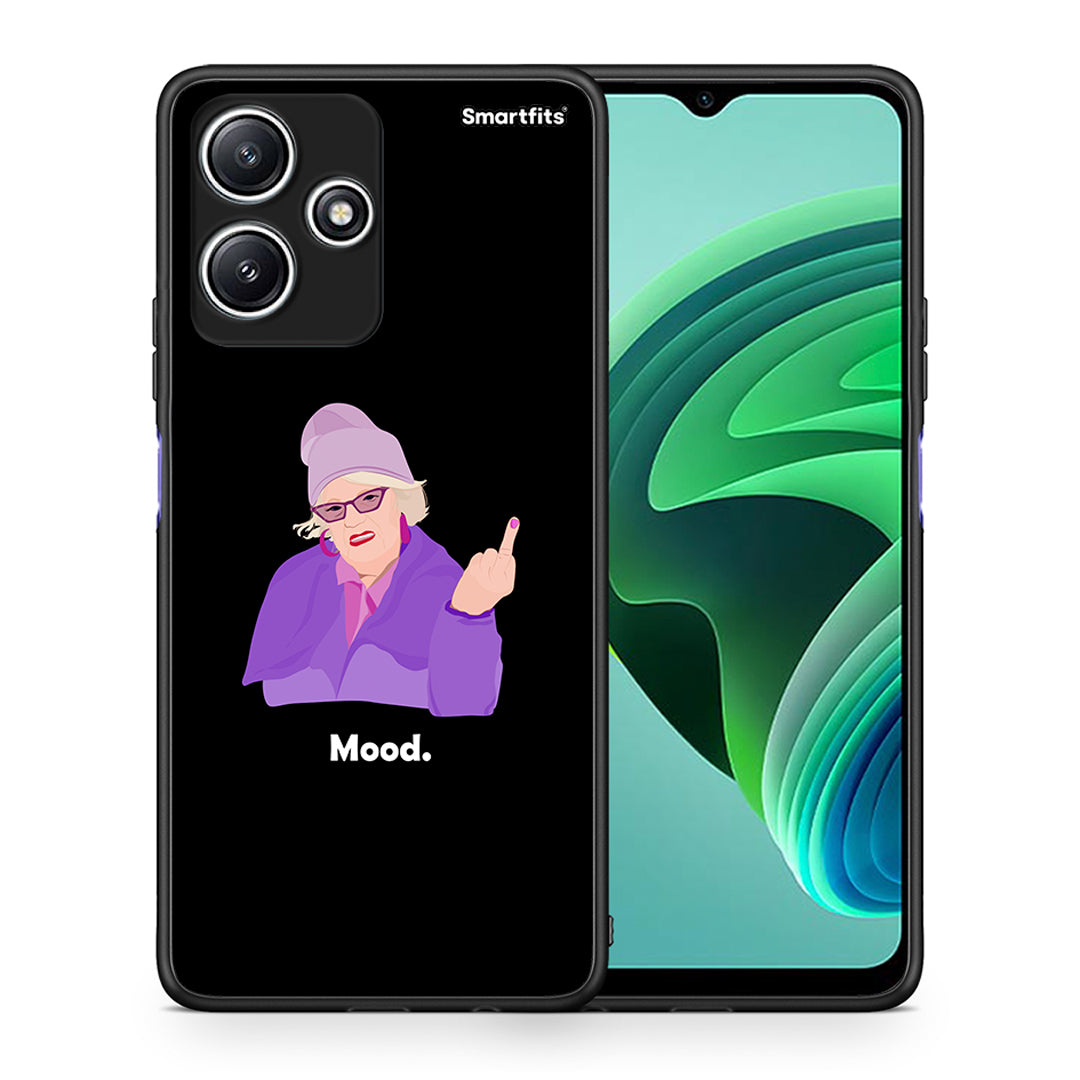 Θήκη Xiaomi Redmi 12 5G Grandma Mood Black από τη Smartfits με σχέδιο στο πίσω μέρος και μαύρο περίβλημα | Xiaomi Redmi 12 5G Grandma Mood Black case with colorful back and black bezels