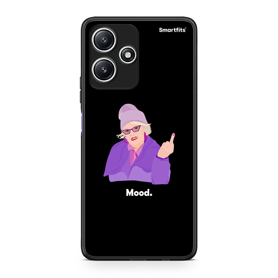 Xiaomi Redmi 12 5G Grandma Mood Black θήκη από τη Smartfits με σχέδιο στο πίσω μέρος και μαύρο περίβλημα | Smartphone case with colorful back and black bezels by Smartfits