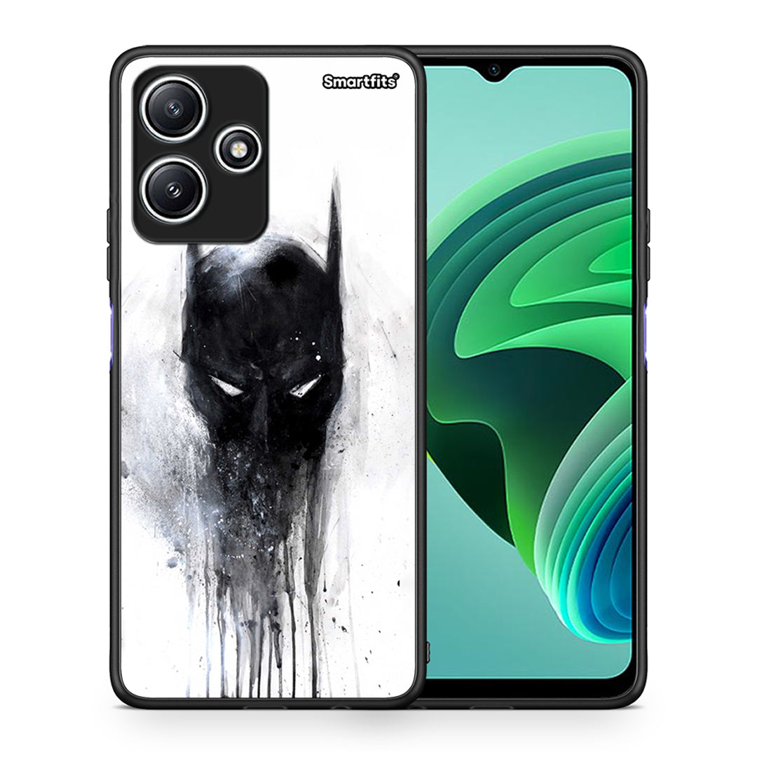 Θήκη Xiaomi Redmi 12 5G Paint Bat Hero από τη Smartfits με σχέδιο στο πίσω μέρος και μαύρο περίβλημα | Xiaomi Redmi 12 5G Paint Bat Hero case with colorful back and black bezels