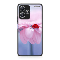 Thumbnail for Xiaomi Redmi 12 5G Ladybug Flower θήκη από τη Smartfits με σχέδιο στο πίσω μέρος και μαύρο περίβλημα | Smartphone case with colorful back and black bezels by Smartfits