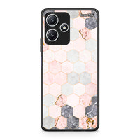 Thumbnail for 4 - Xiaomi Redmi 12 5G Hexagon Pink Marble case, cover, bumper