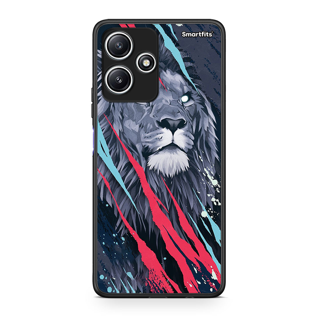 4 - Xiaomi Redmi 12 5G Lion Designer PopArt case, cover, bumper