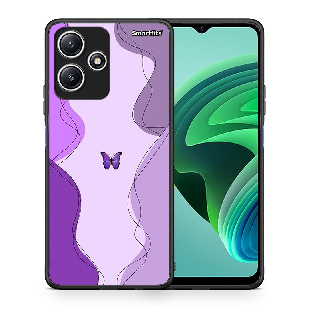 Purple Mariposa - Xiaomi Redmi 12 5G case