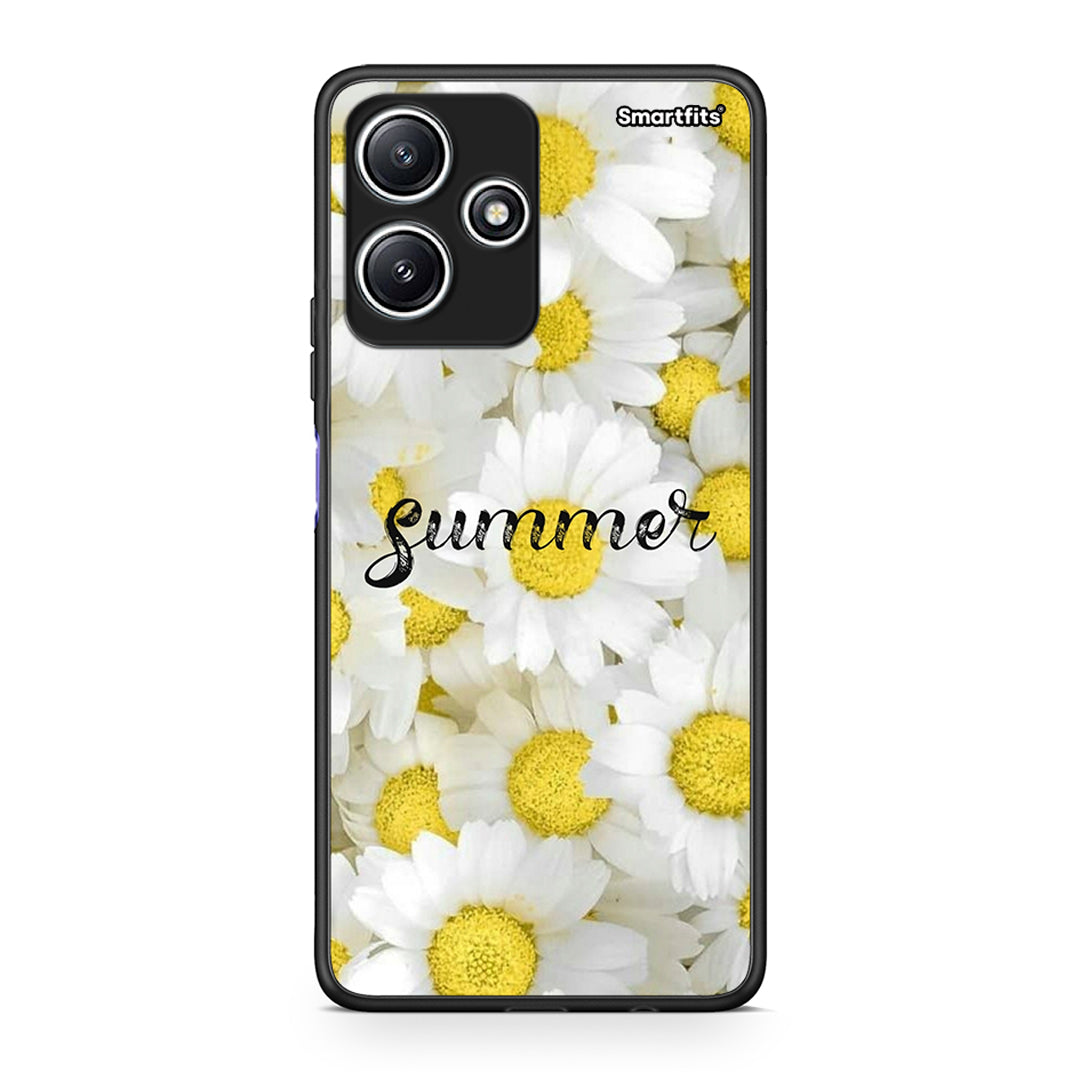 Xiaomi Redmi 12 5G Summer Daisies Θήκη από τη Smartfits με σχέδιο στο πίσω μέρος και μαύρο περίβλημα | Smartphone case with colorful back and black bezels by Smartfits