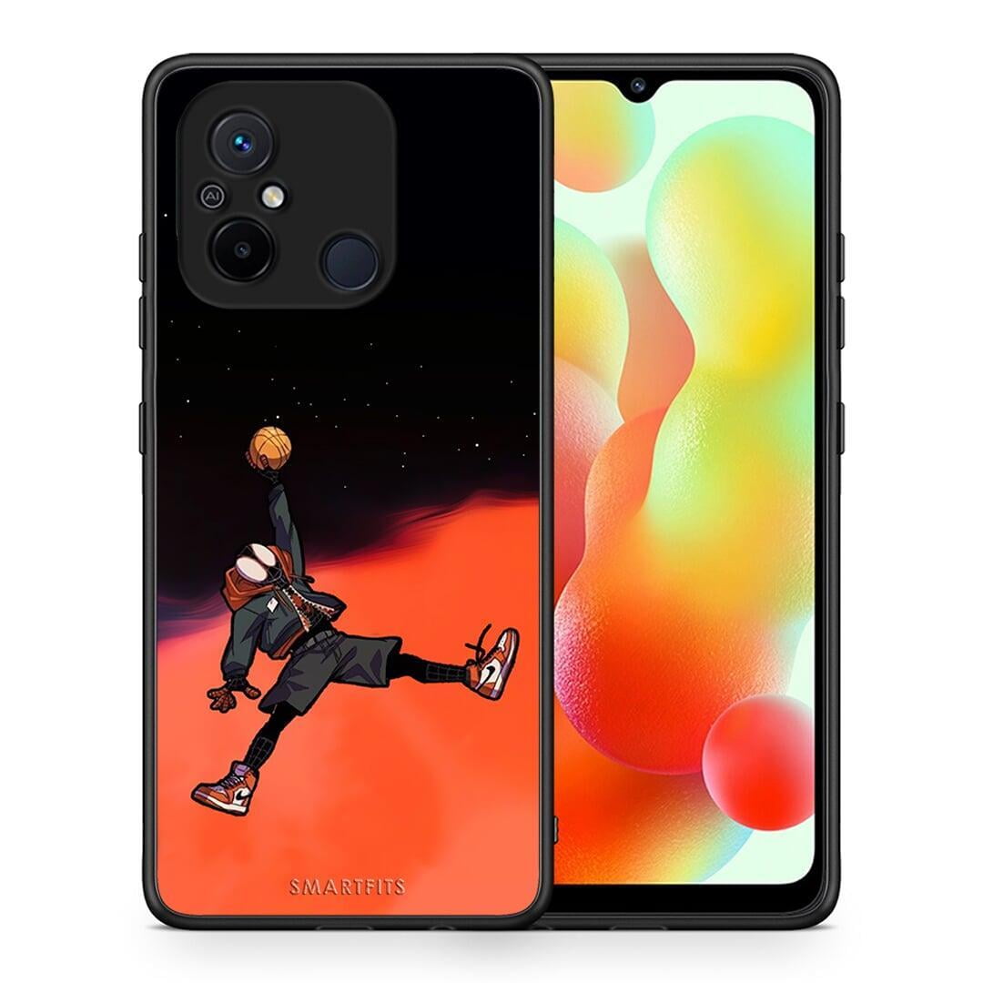 Θήκη Xiaomi Redmi 12C Basketball Hero από τη Smartfits με σχέδιο στο πίσω μέρος και μαύρο περίβλημα | Xiaomi Redmi 12C Basketball Hero Case with Colorful Back and Black Bezels