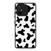 Thumbnail for Θήκη Xiaomi Redmi 12C Cow Print από τη Smartfits με σχέδιο στο πίσω μέρος και μαύρο περίβλημα | Xiaomi Redmi 12C Cow Print Case with Colorful Back and Black Bezels