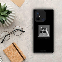 Thumbnail for Θήκη Xiaomi Redmi 12C Meme Cat από τη Smartfits με σχέδιο στο πίσω μέρος και μαύρο περίβλημα | Xiaomi Redmi 12C Meme Cat Case with Colorful Back and Black Bezels