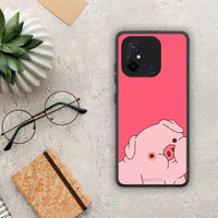 Thumbnail for Θήκη Xiaomi Redmi 12C Pig Love 1 από τη Smartfits με σχέδιο στο πίσω μέρος και μαύρο περίβλημα | Xiaomi Redmi 12C Pig Love 1 Case with Colorful Back and Black Bezels