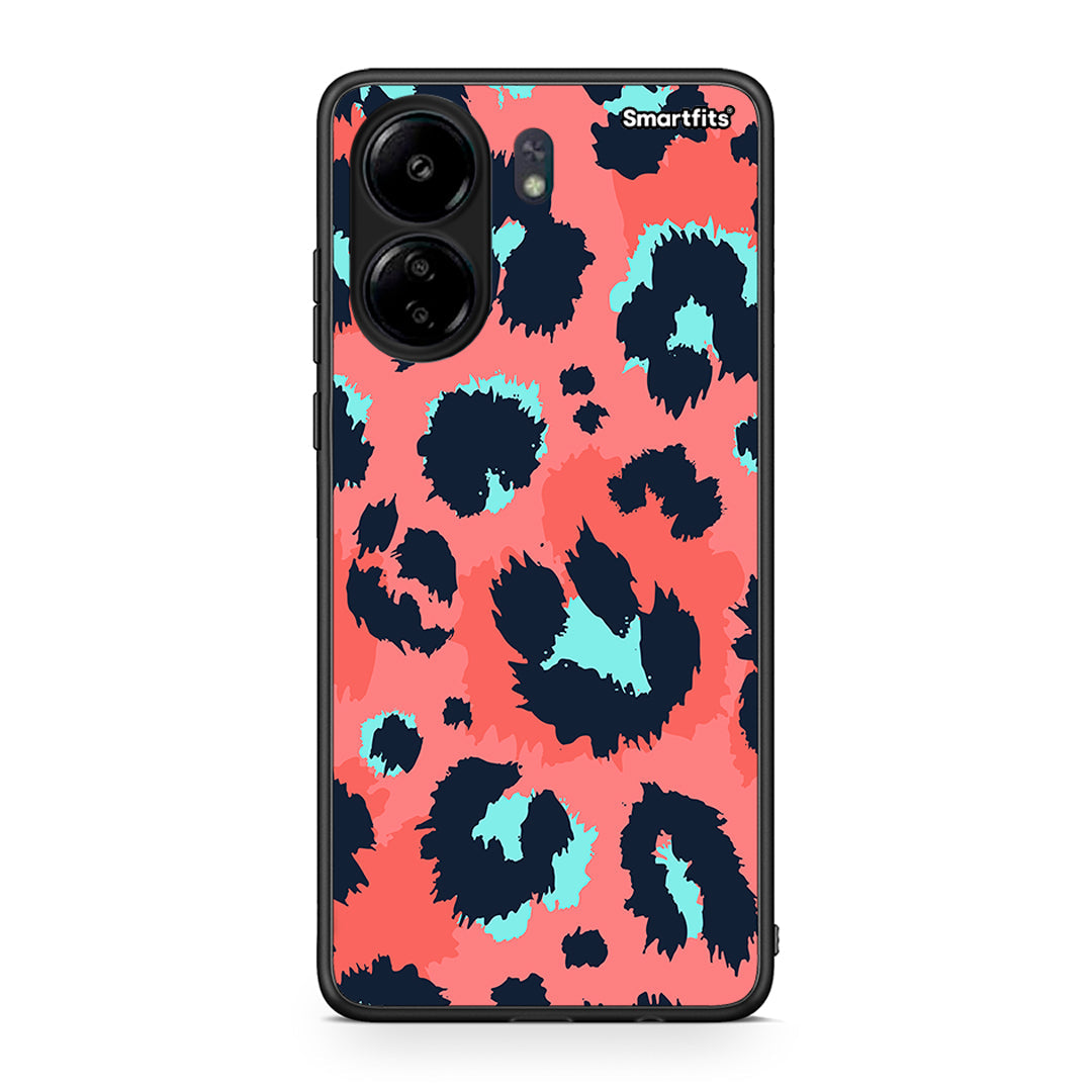 22 - Xiaomi Redmi 13C Pink Leopard Animal case, cover, bumper