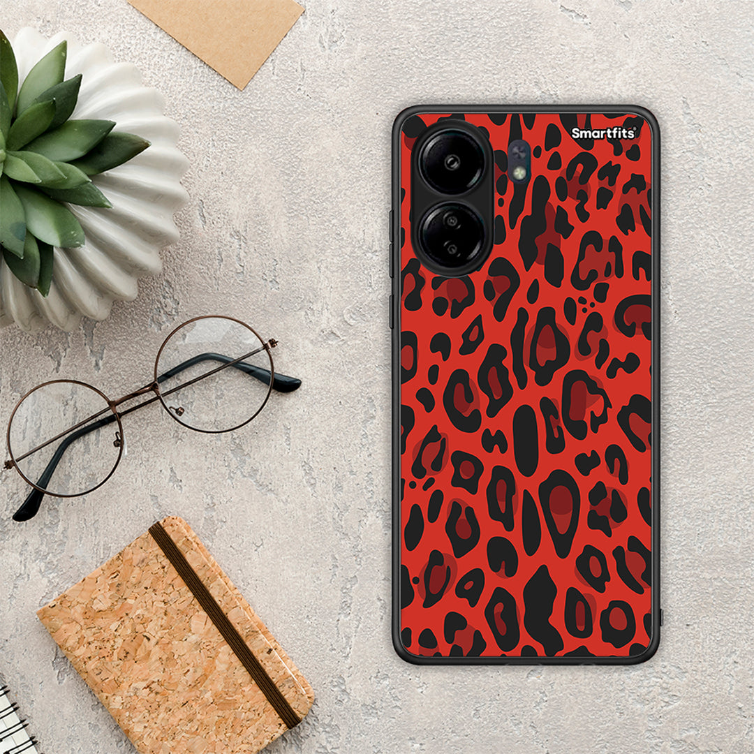 Animal Red Leopard - Xiaomi Redmi 13c case
