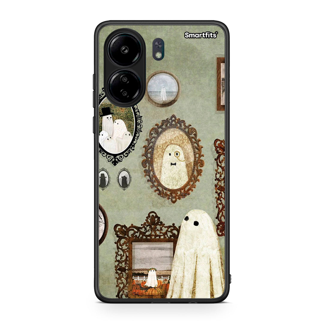 Xiaomi Redmi 13C Halloween Ghost Season Θήκη από τη Smartfits με σχέδιο στο πίσω μέρος και μαύρο περίβλημα | Smartphone case with colorful back and black bezels by Smartfits