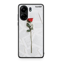 Thumbnail for Xiaomi Redmi 13C Red Rose θήκη από τη Smartfits με σχέδιο στο πίσω μέρος και μαύρο περίβλημα | Smartphone case with colorful back and black bezels by Smartfits