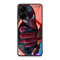 Thumbnail for Xiaomi Redmi 13C Spider Hand Θήκη από τη Smartfits με σχέδιο στο πίσω μέρος και μαύρο περίβλημα | Smartphone case with colorful back and black bezels by Smartfits