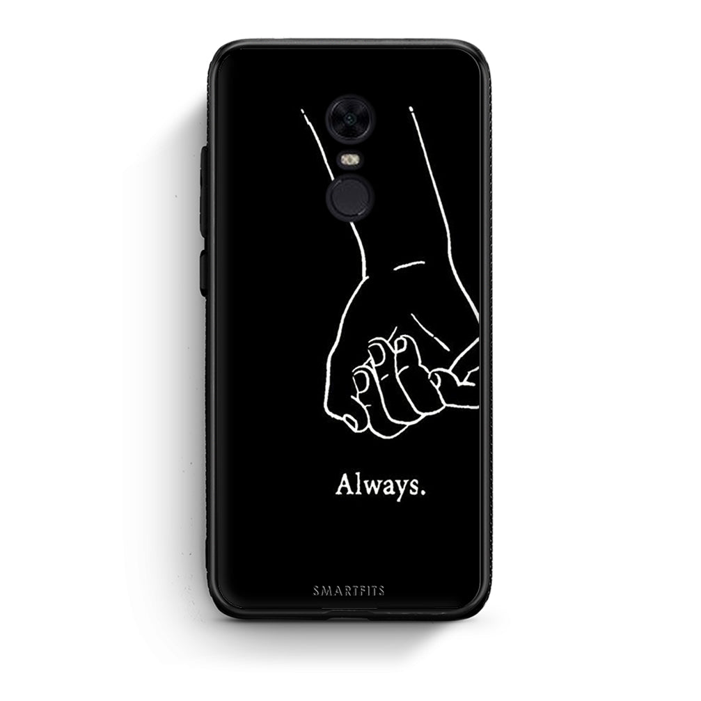Xiaomi Redmi 5 Plus Always & Forever 1 Θήκη Αγίου Βαλεντίνου από τη Smartfits με σχέδιο στο πίσω μέρος και μαύρο περίβλημα | Smartphone case with colorful back and black bezels by Smartfits