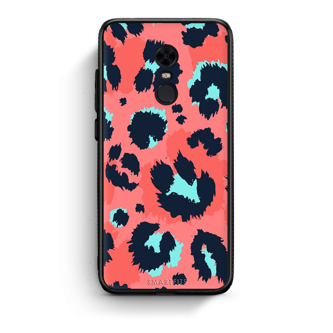 22 - Xiaomi Redmi 5 Plus  Pink Leopard Animal case, cover, bumper