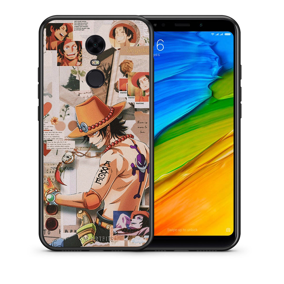 Θήκη Xiaomi Redmi 5 Plus Anime Collage από τη Smartfits με σχέδιο στο πίσω μέρος και μαύρο περίβλημα | Xiaomi Redmi 5 Plus Anime Collage case with colorful back and black bezels
