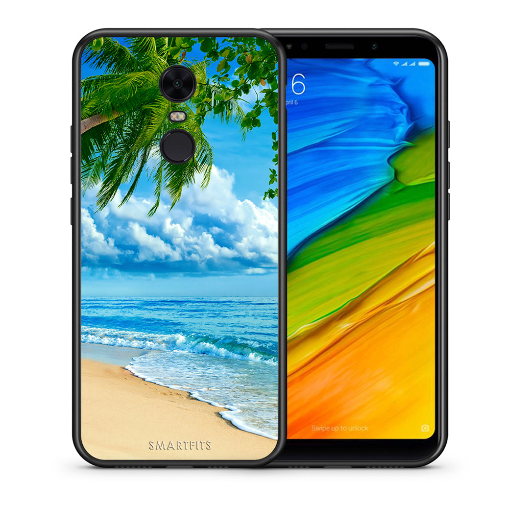 Θήκη Xiaomi Redmi 5 Plus Beautiful Beach από τη Smartfits με σχέδιο στο πίσω μέρος και μαύρο περίβλημα | Xiaomi Redmi 5 Plus Beautiful Beach case with colorful back and black bezels