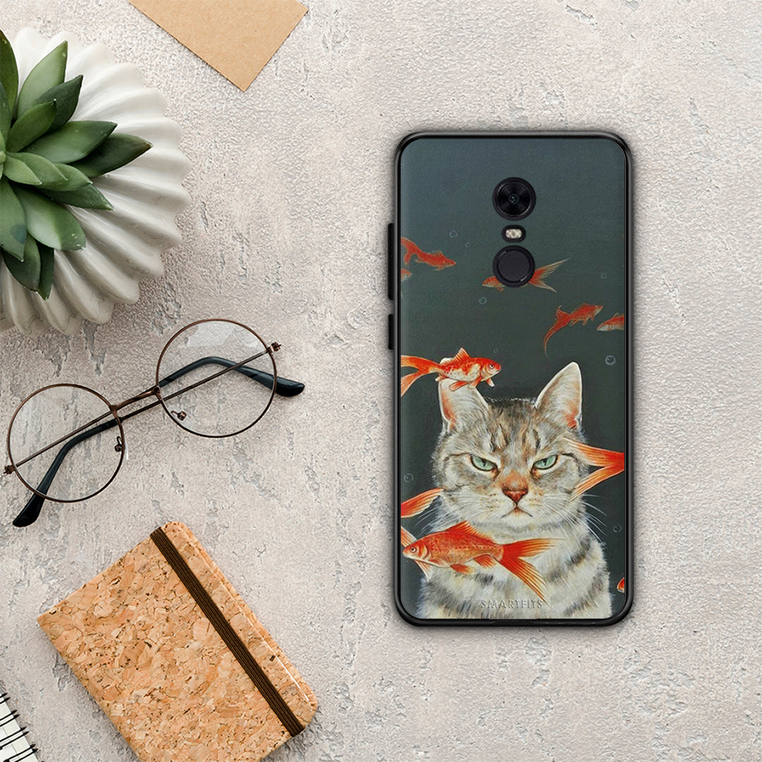 Cat Goldfish - Xiaomi Redmi 5 Plus case