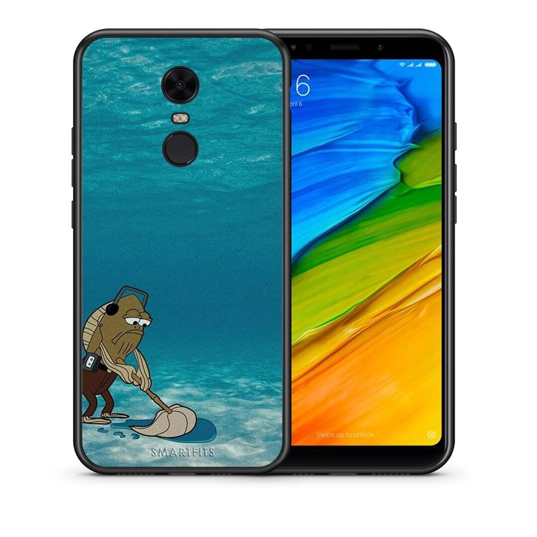Θήκη Xiaomi Redmi 5 Plus Clean The Ocean από τη Smartfits με σχέδιο στο πίσω μέρος και μαύρο περίβλημα | Xiaomi Redmi 5 Plus Clean The Ocean case with colorful back and black bezels