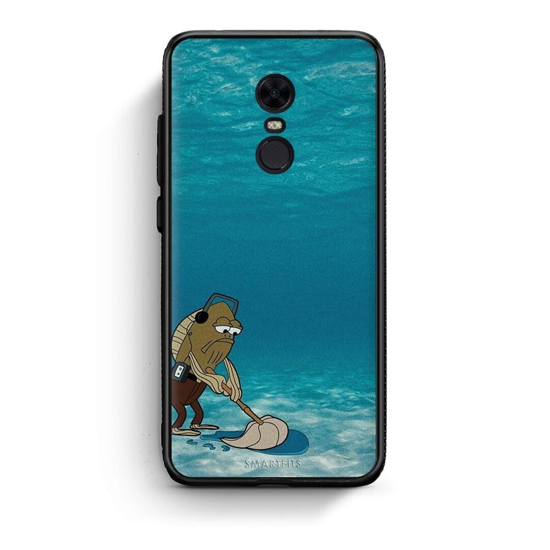 Xiaomi Redmi 5 Plus Clean The Ocean Θήκη από τη Smartfits με σχέδιο στο πίσω μέρος και μαύρο περίβλημα | Smartphone case with colorful back and black bezels by Smartfits