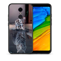 Thumbnail for Θήκη Xiaomi Redmi 5 Plus Tiger Cute από τη Smartfits με σχέδιο στο πίσω μέρος και μαύρο περίβλημα | Xiaomi Redmi 5 Plus Tiger Cute case with colorful back and black bezels
